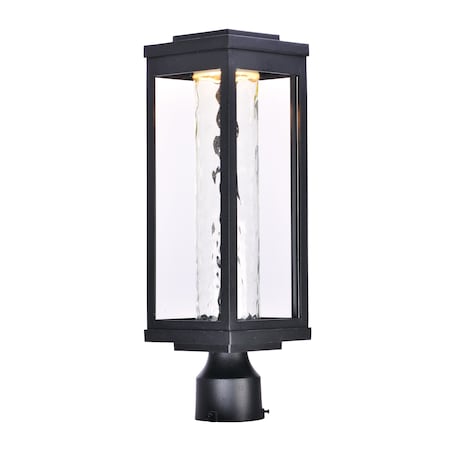 Maxim Lighting Salon LED 1-Light 6" Wide Black Outdoor Pole/Post Mount 55900WGBK